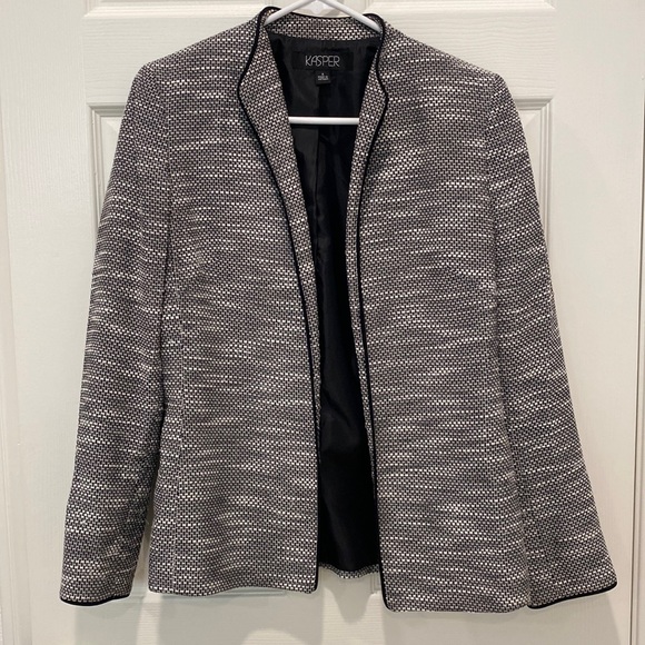 Kasper Jackets & Blazers - Kasper Textured Lined Womens Blazer